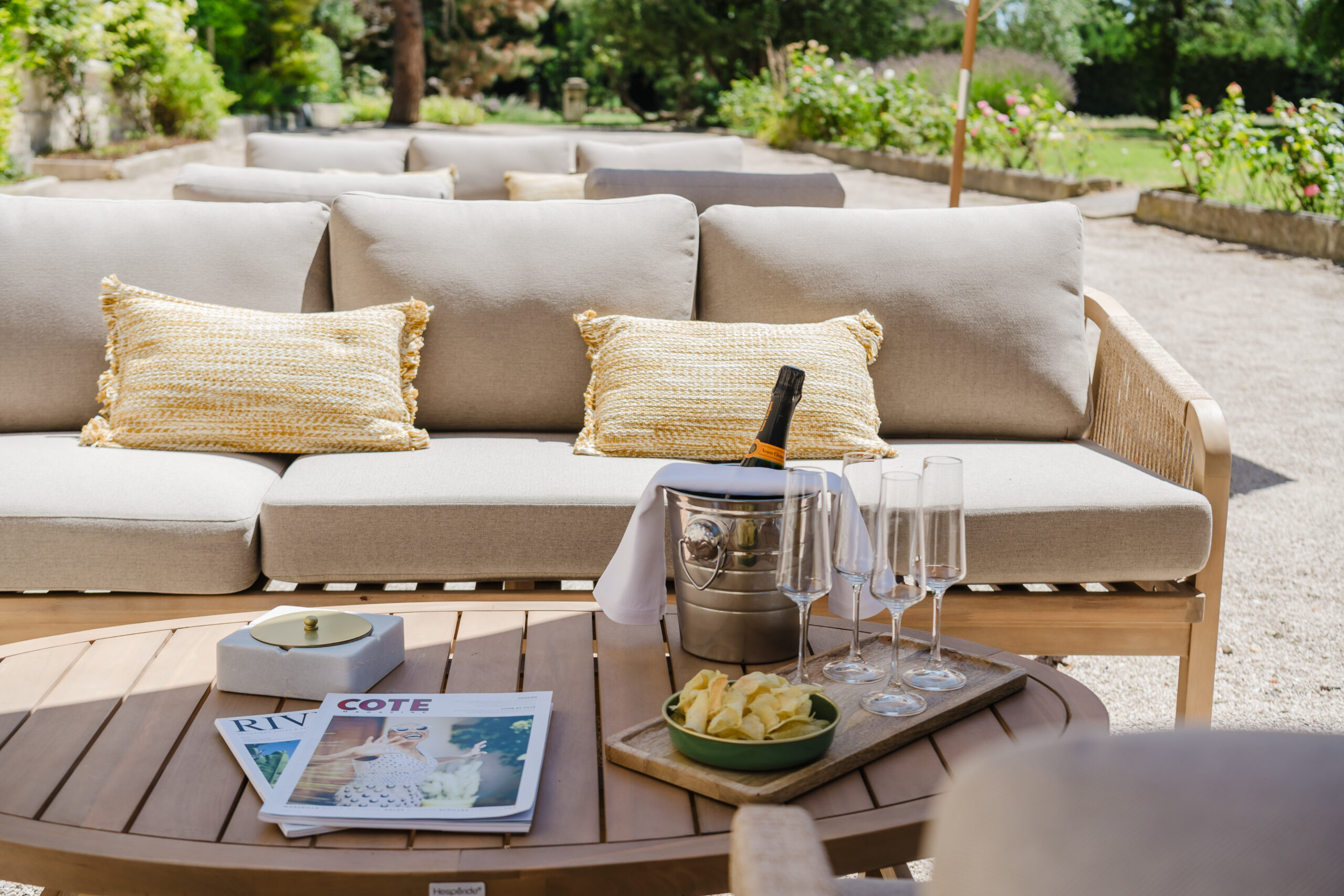 Champagne on the Terrace